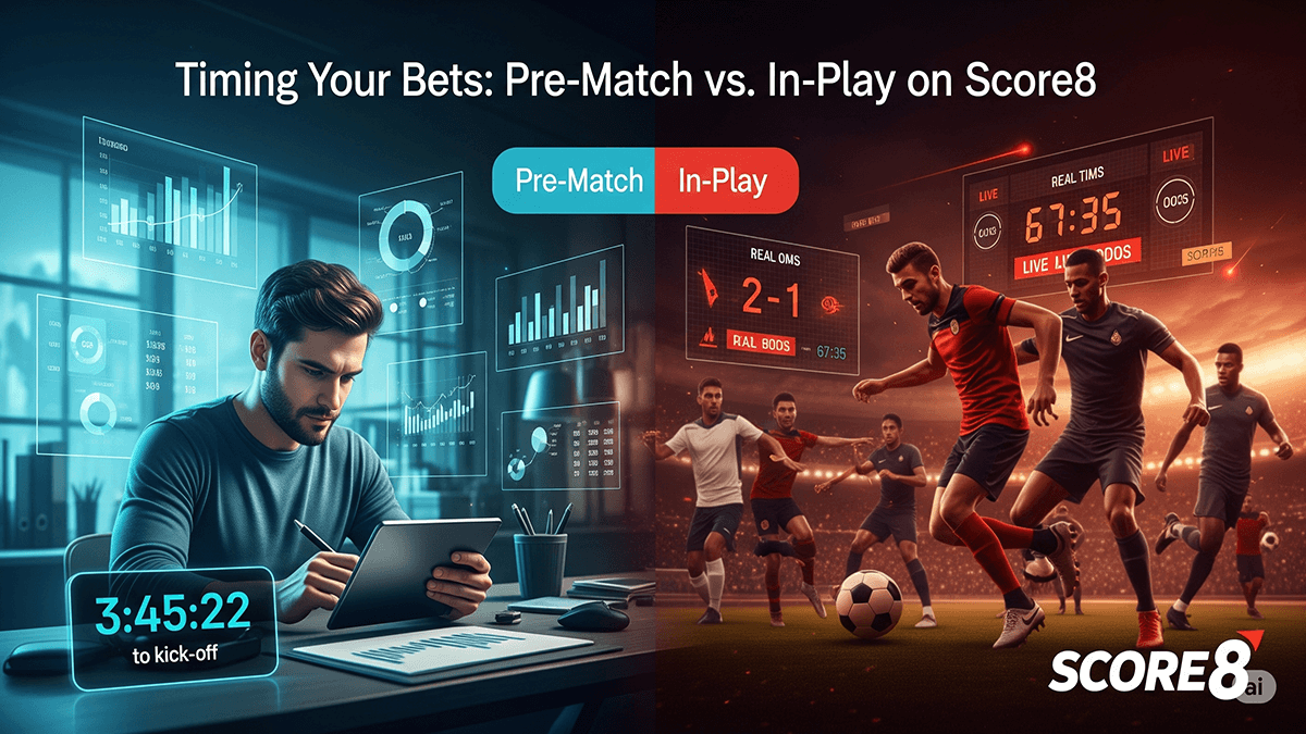 Timing Your Bets: Pre-Match vs In-Play on Score8
